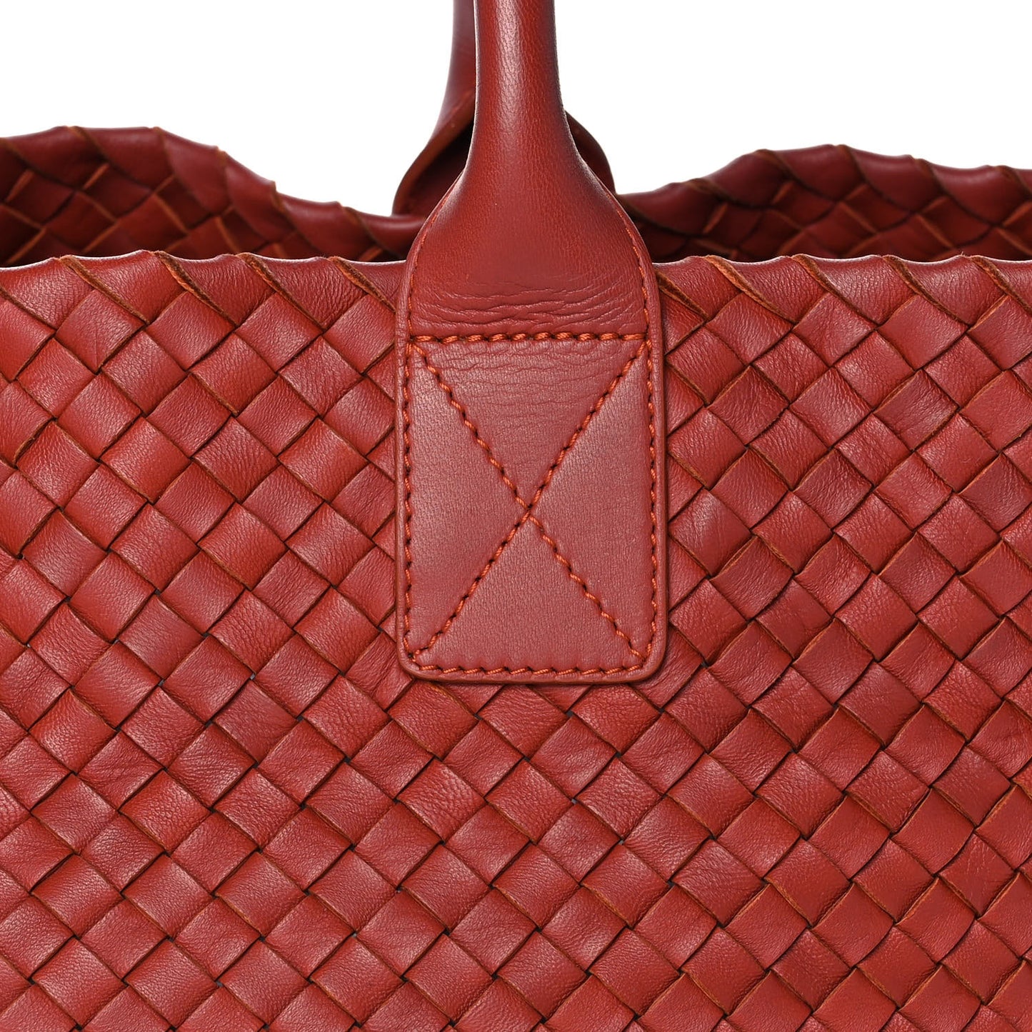 Nappa Intrecciato Medium Cabat Rust