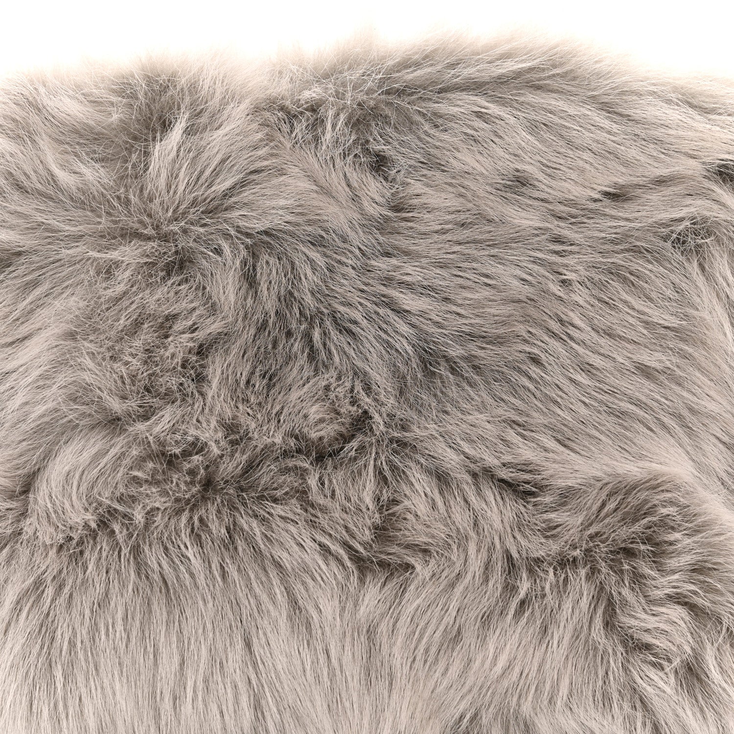 Loewe Shearling Flamenco Knot Clutch Grey 8 of 10