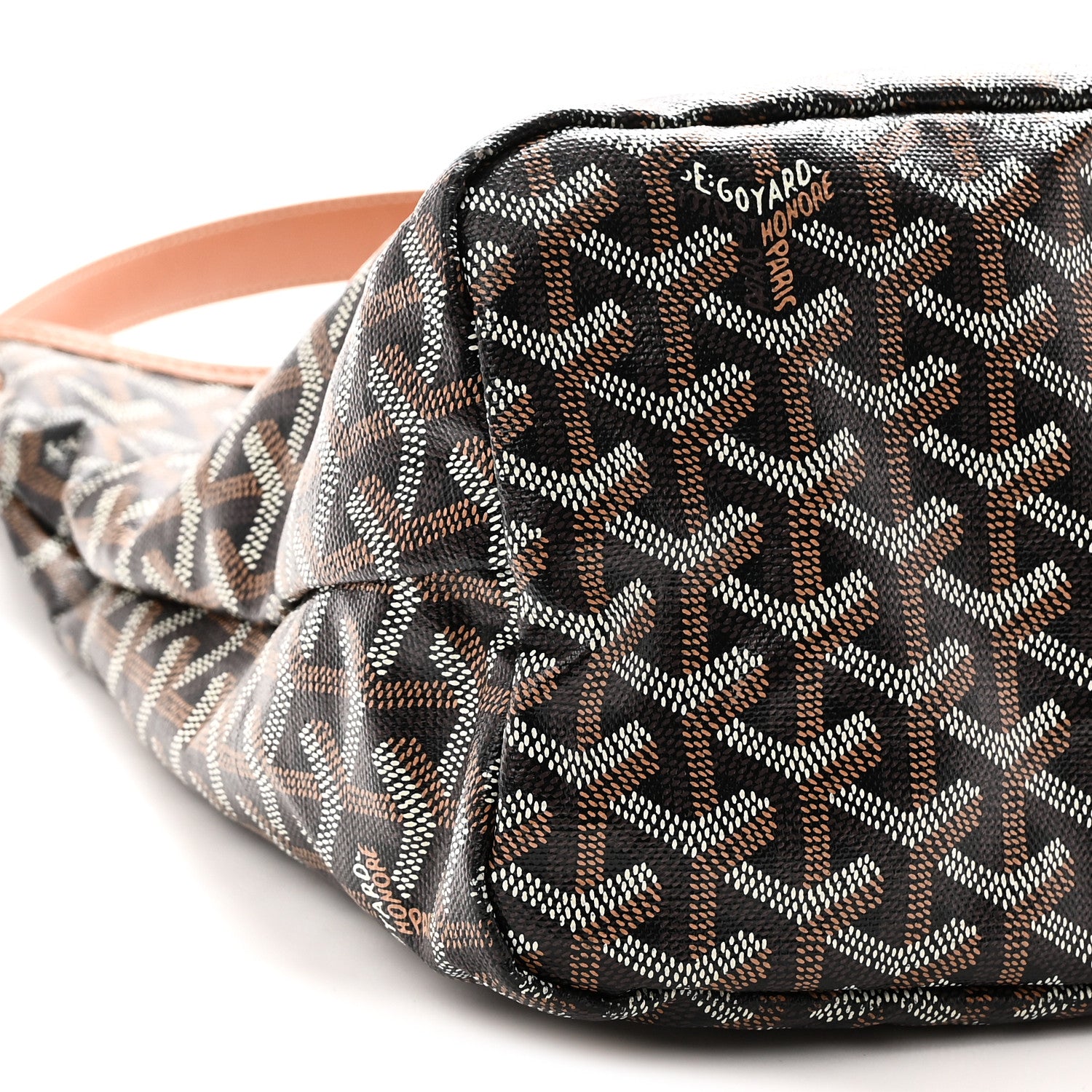Goyard Goyardine Boheme Hobo Black Gold 9 of 10