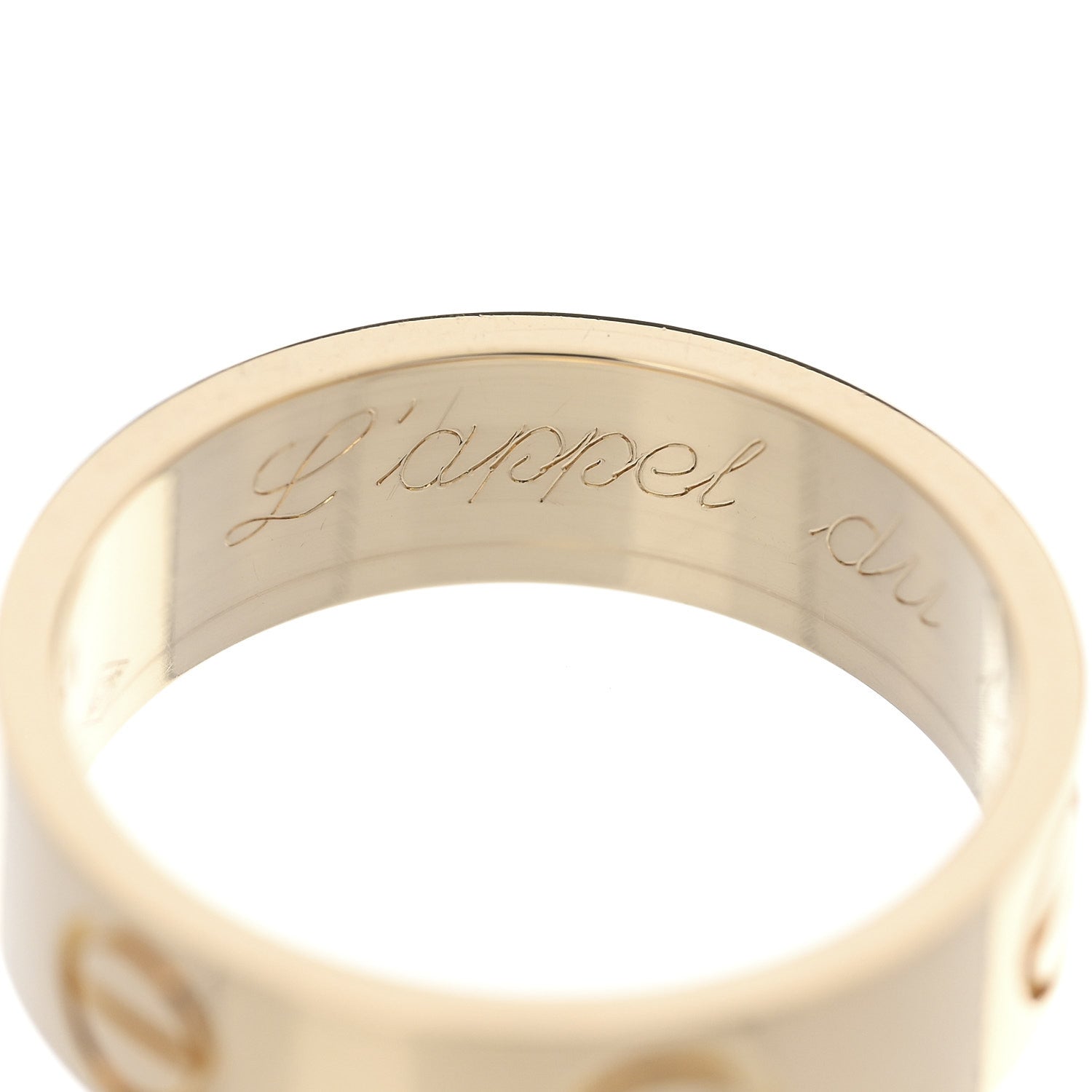 Cartier 18K Yellow Gold 5.5mm LOVE Ring 51 5.75 5 of 6