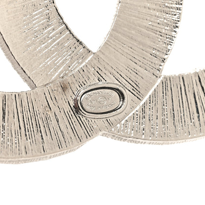 Chanel Baguette Crystal CC Brooch Silver 3 of 4