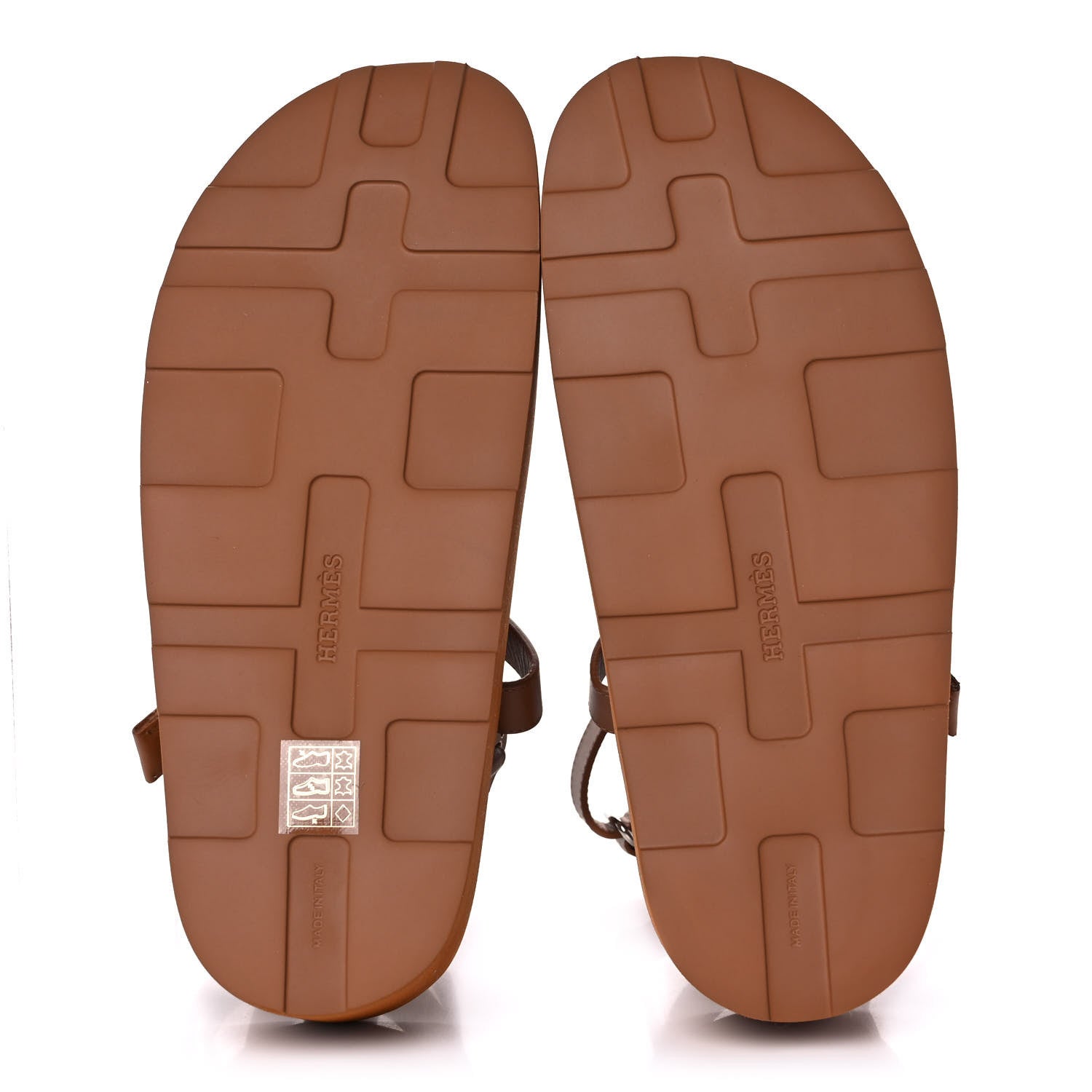 Hermes Calfskin Womens Enid Sandals 38 Gold 5 of 9
