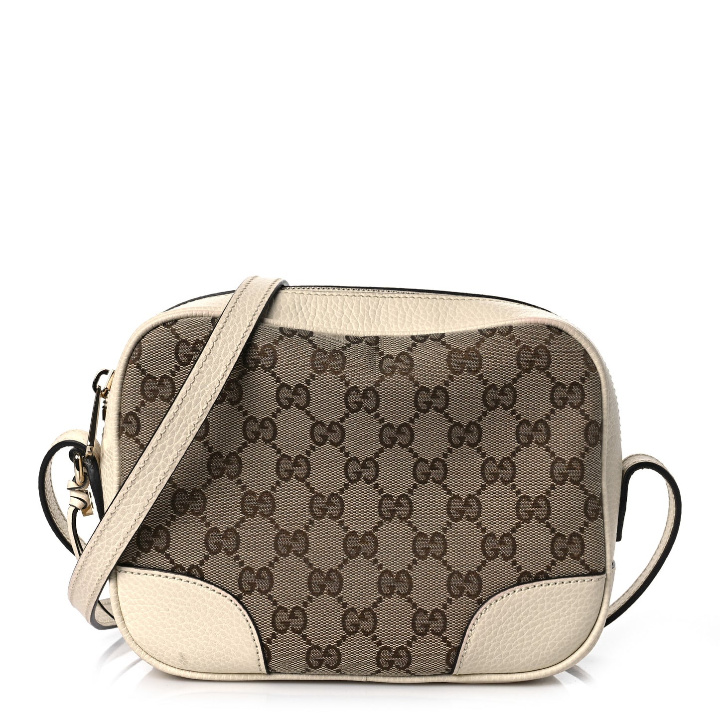 Monogram Dollar Calfskin Mini Bree Messenger Bag Beige Ebony Avoire