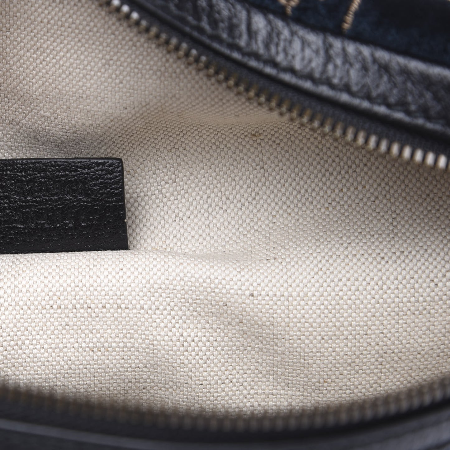 Velvet GG Monogram Web Belt Bag Blue Beige
