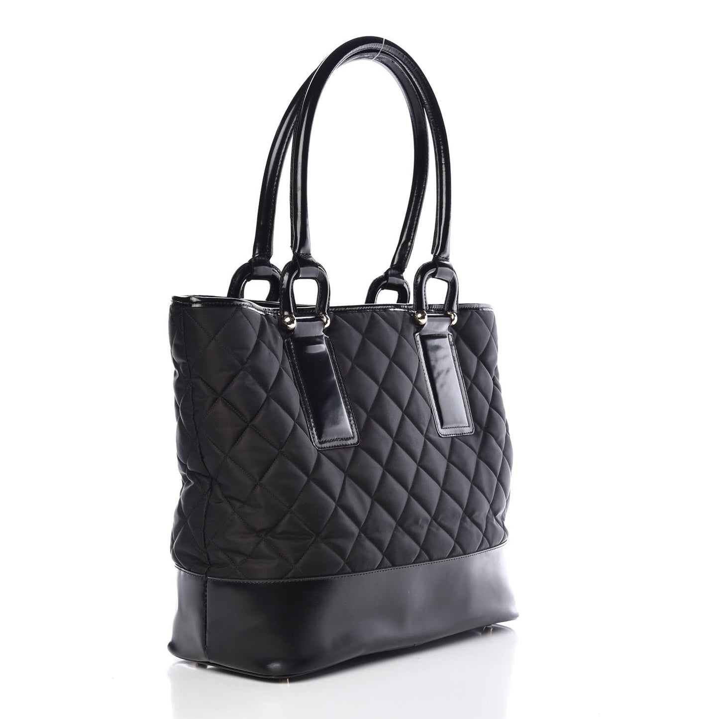 Nylon Quilted Grange Tote Black