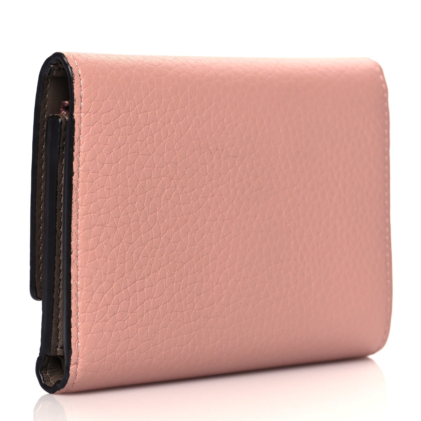 Taurillon Capucines Compact Wallet Magnolia