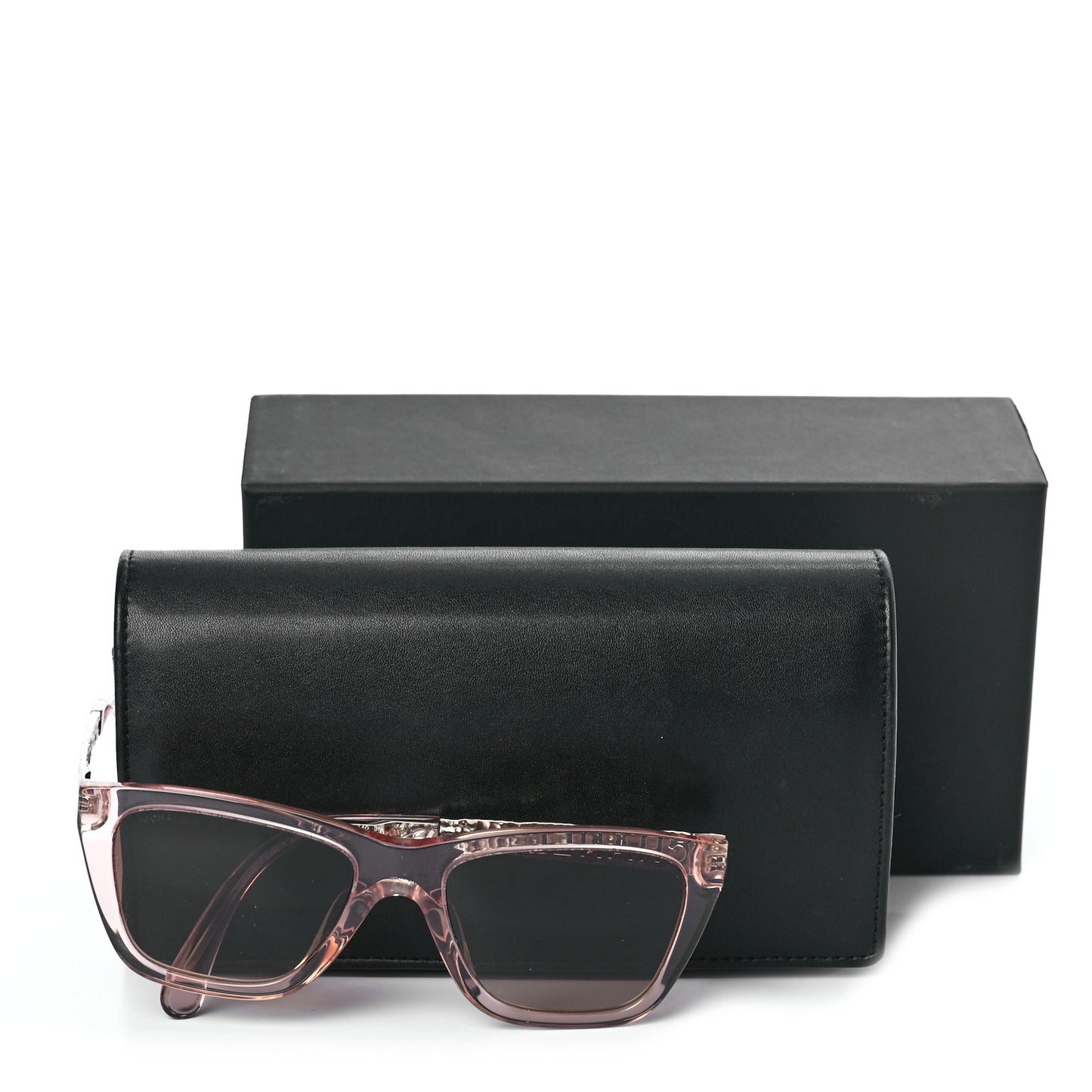 Acetate Metal Rectangle Sunglasses 5442-A Pink