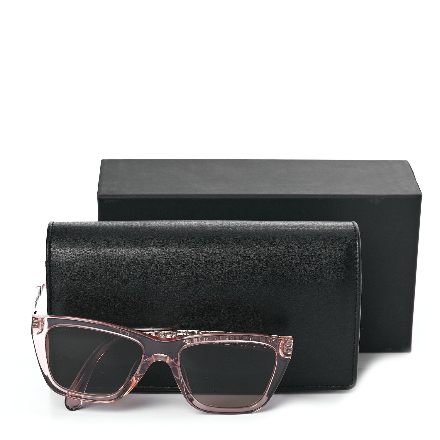 Chanel Acetate Metal Rectangle Sunglasses 5442-A Pink 7 of 7