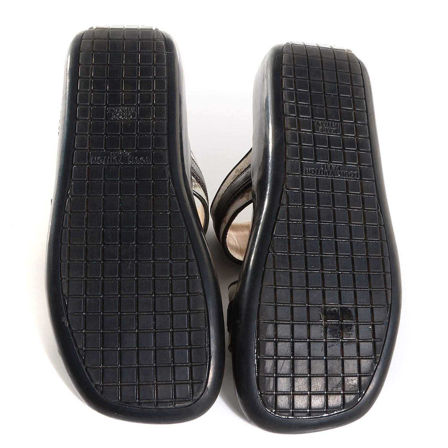 Louis Vuitton Mini Monogram Sandals Kaki 37.5 6 of 7