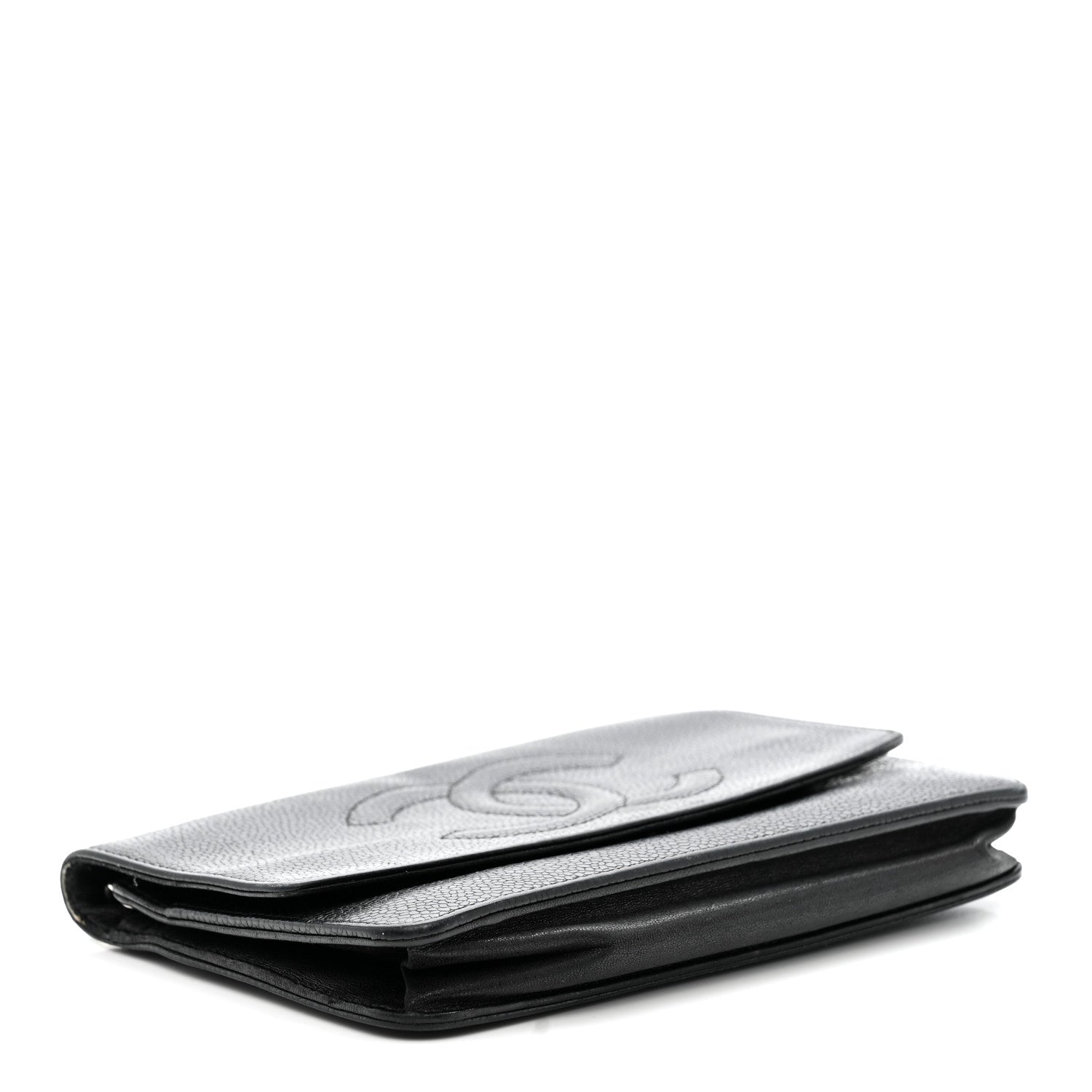 Chanel Caviar Timeless CC Wallet On Chain WOC Black 4 of 18