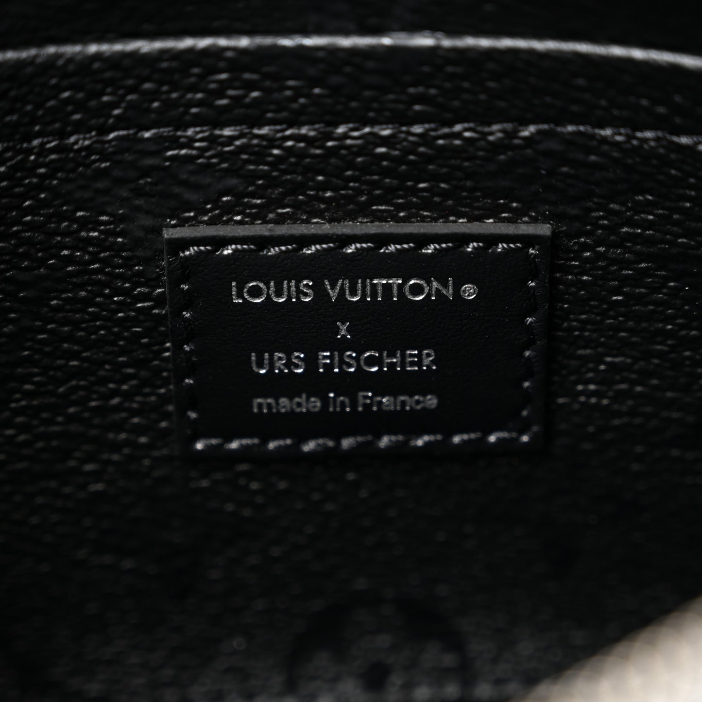 X UF Tufted Monogram Pochette Accessories White Black