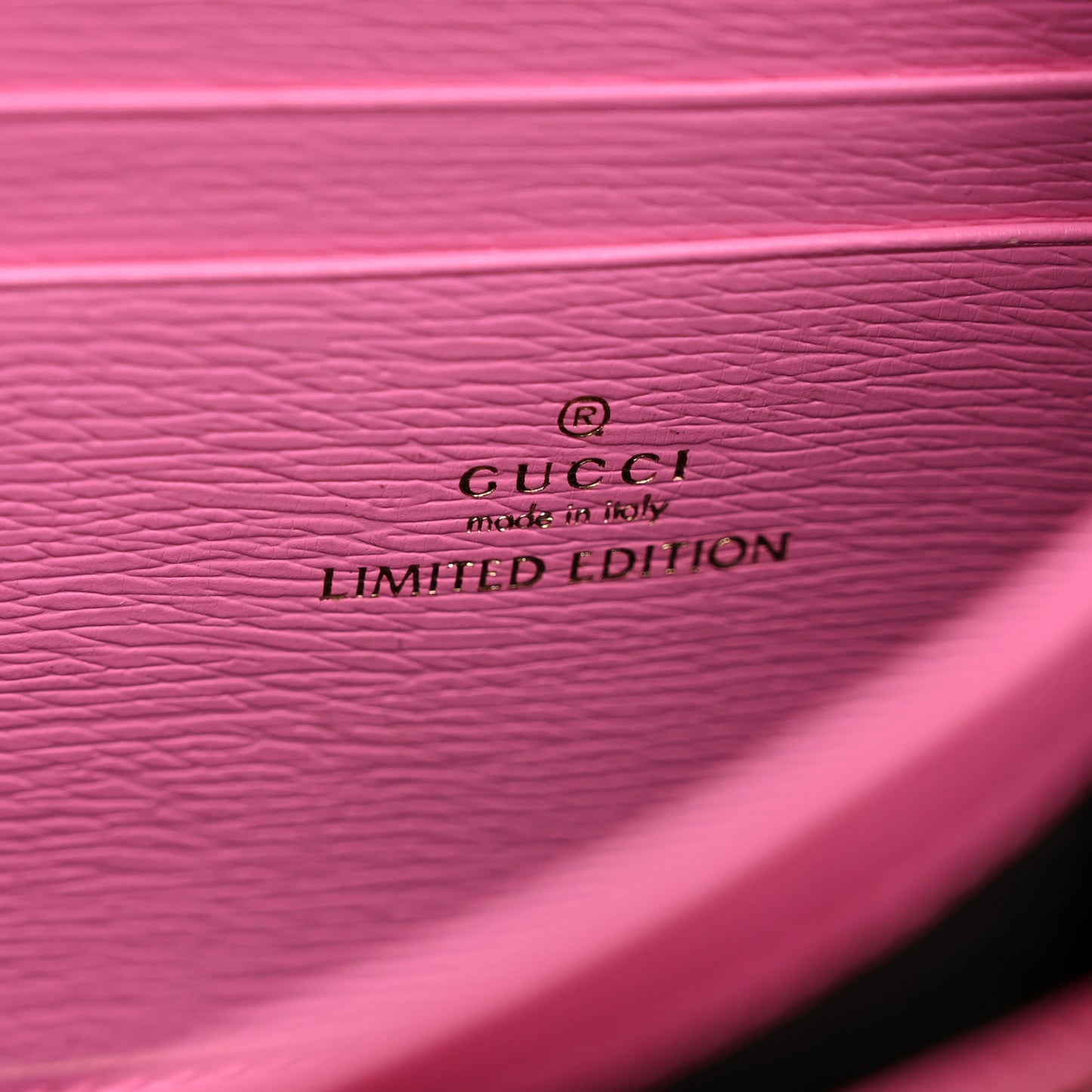 Calfskin Floral Print Mini Dionysus Chain Wallet Ivory Pink