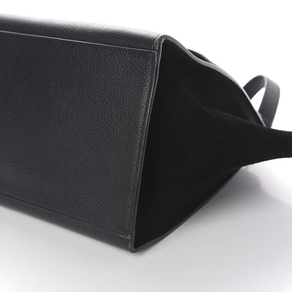 Celine Drummed Calfskin Suede Medium Trapeze Black 10 of 10