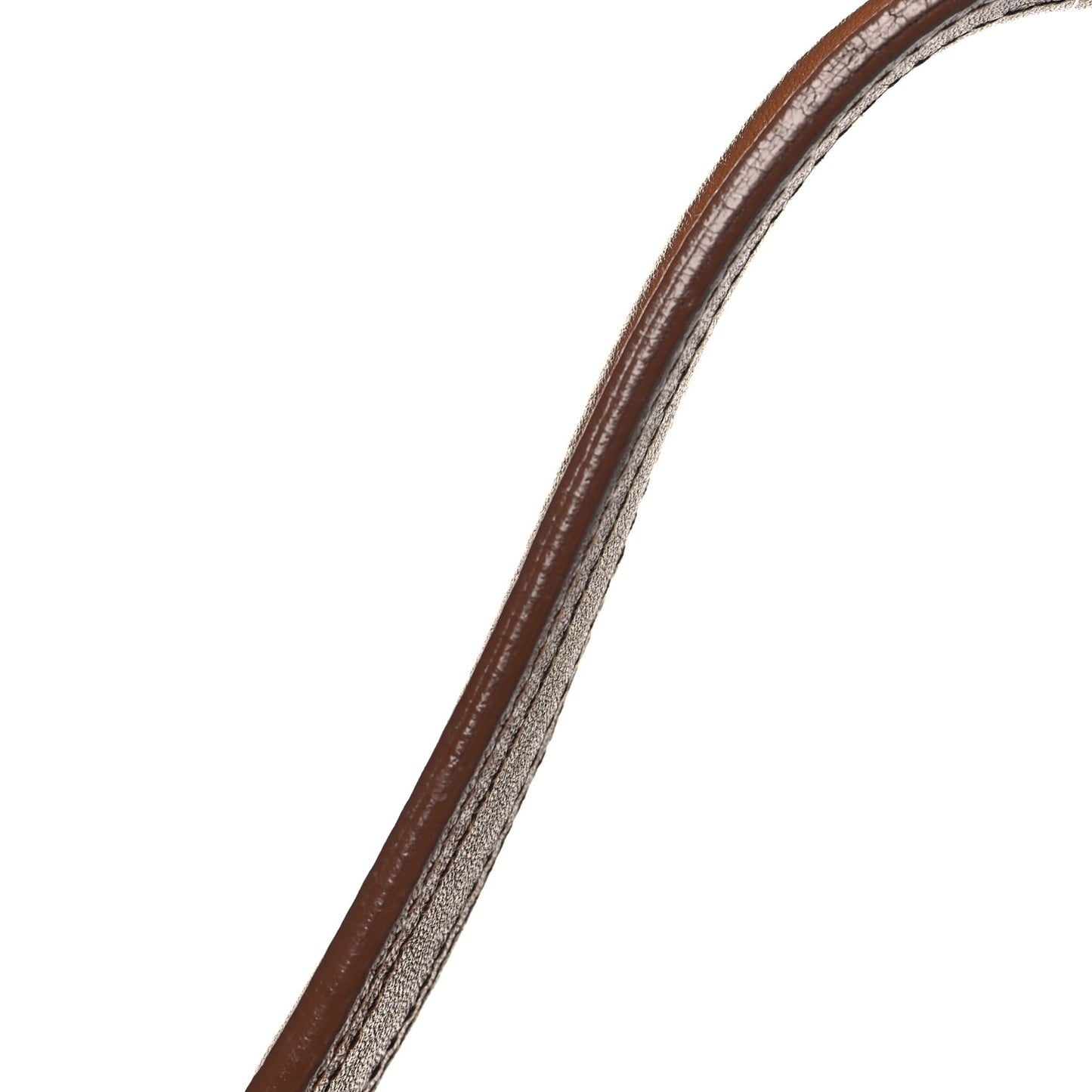 Calfskin Canvas Medium Muse Two Brown