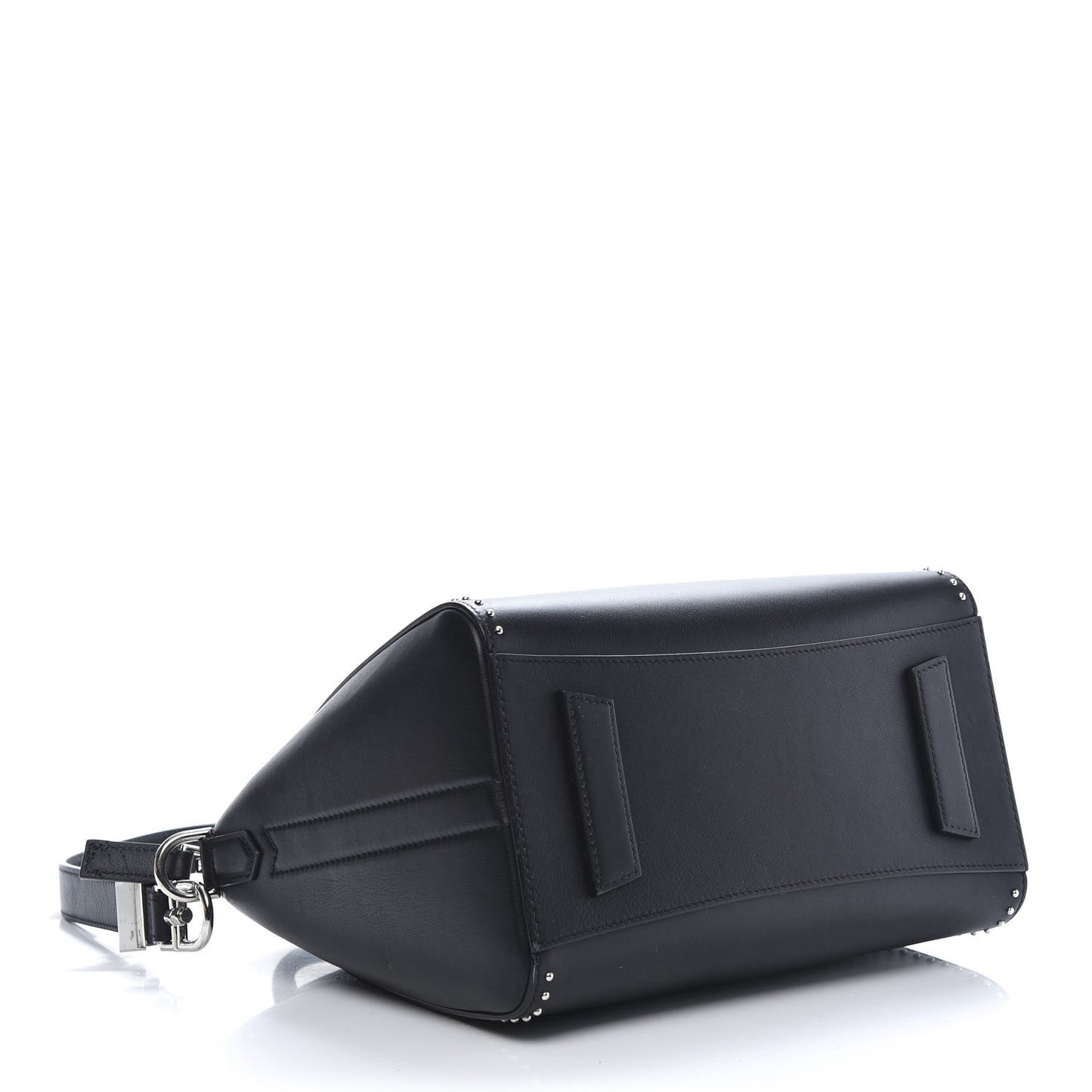 Calfskin Small Studded Antigona Black