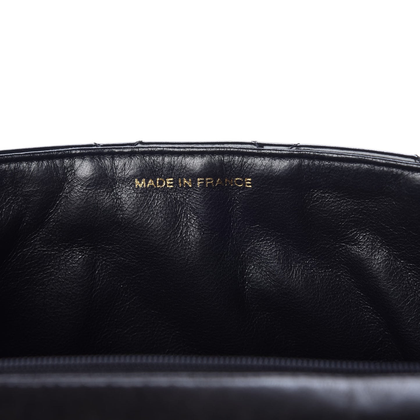 Patent Quilted Jumbo Kelly Flap Black