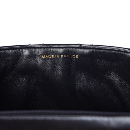 Chanel Patent Quilted Jumbo Kelly Flap Black 9 of 11