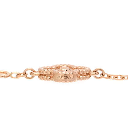 Van Cleef & Arpels 18K Rose Gold 6 Motifs Sweet Alhambra Bracelet 3 of 5