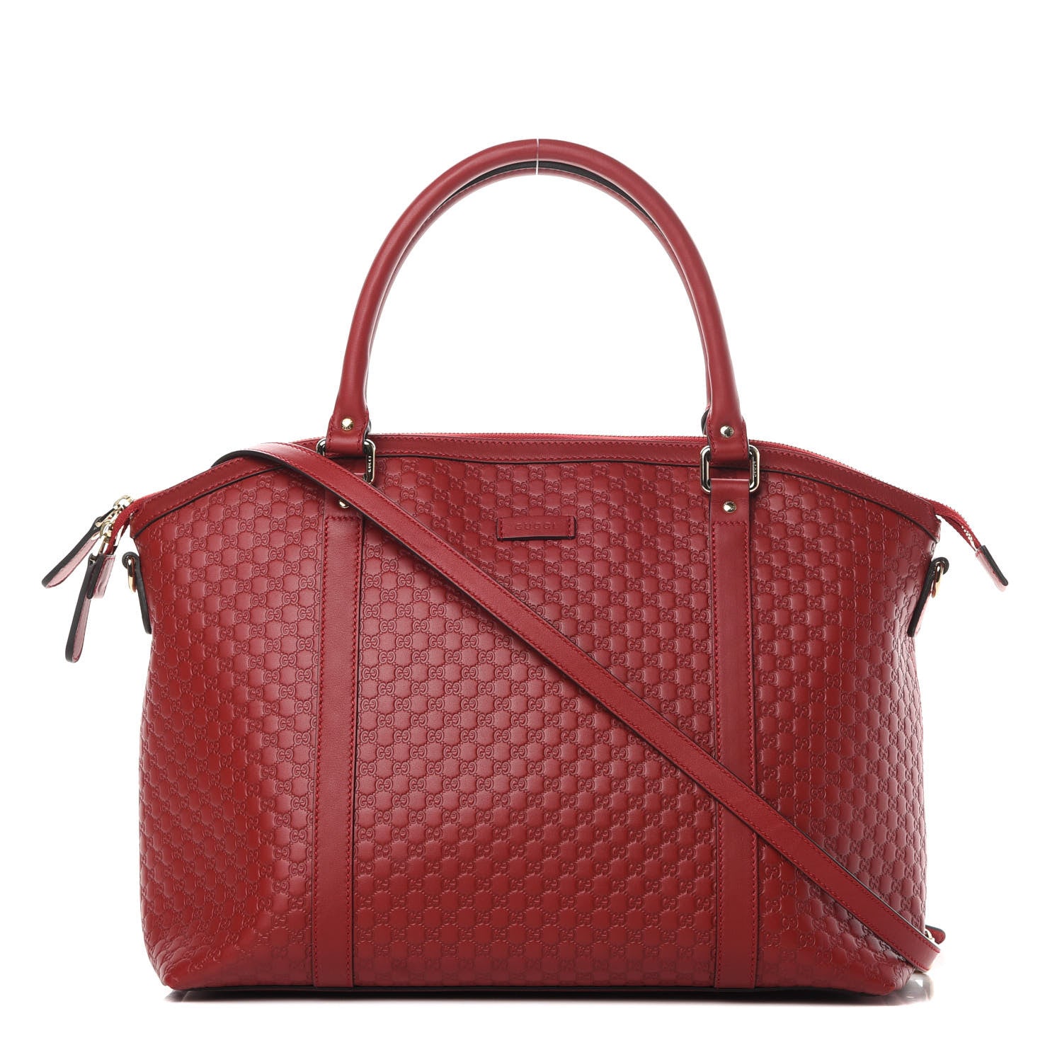 Gucci Soft Microguccissima Large Dome Satchel Red 1 of 14