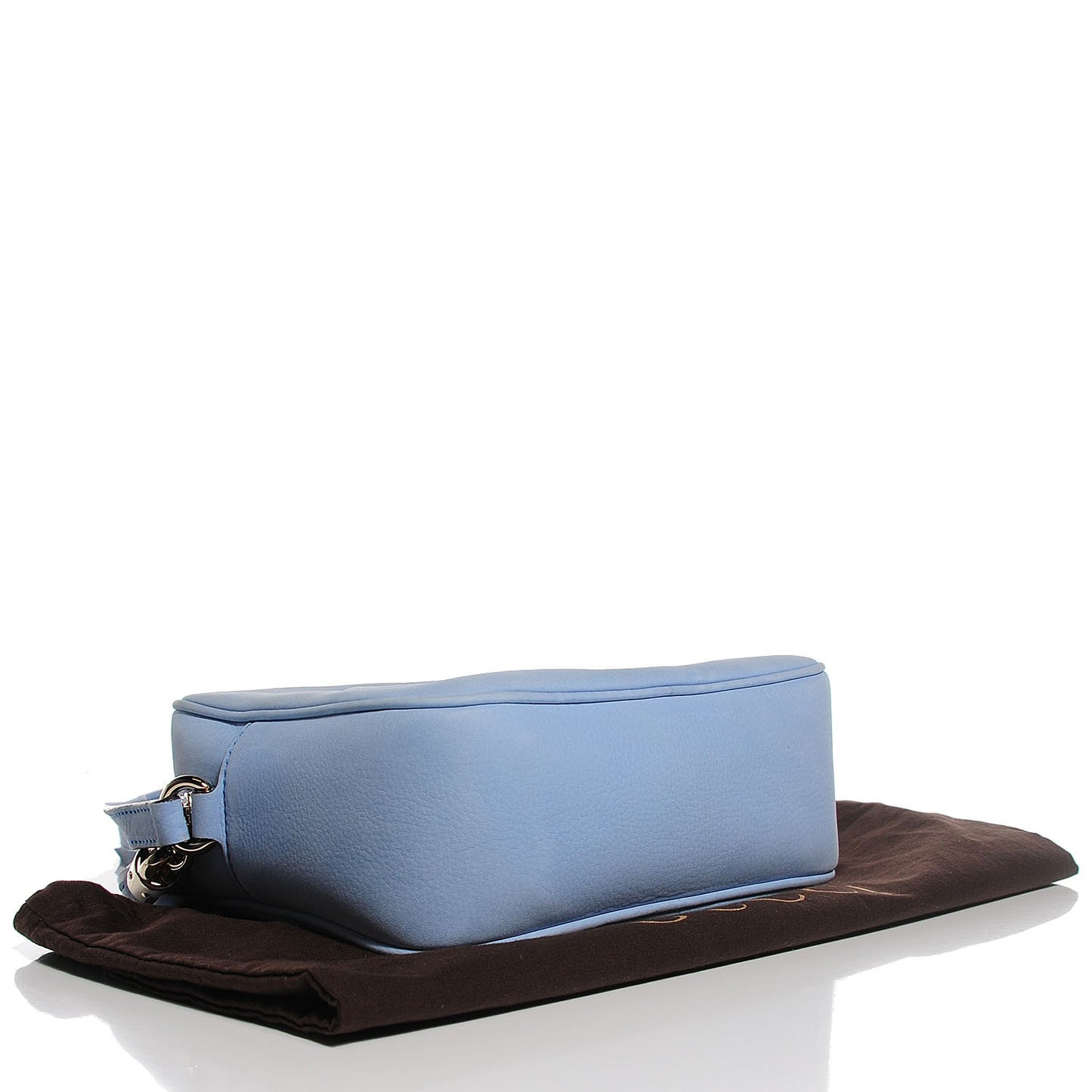 Vitello Range Small Soho Disco Bag Mineral Blue