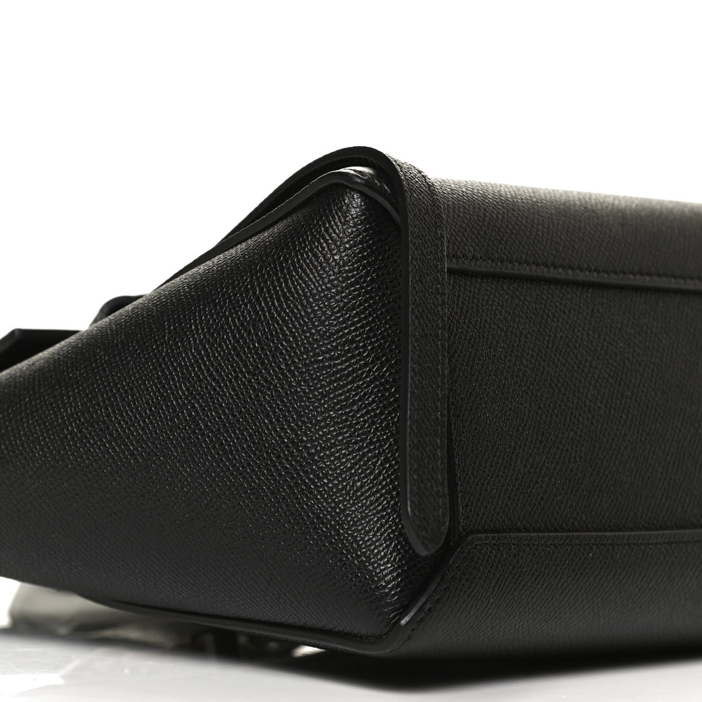 Grained Calfskin Nano Belt Bag Black