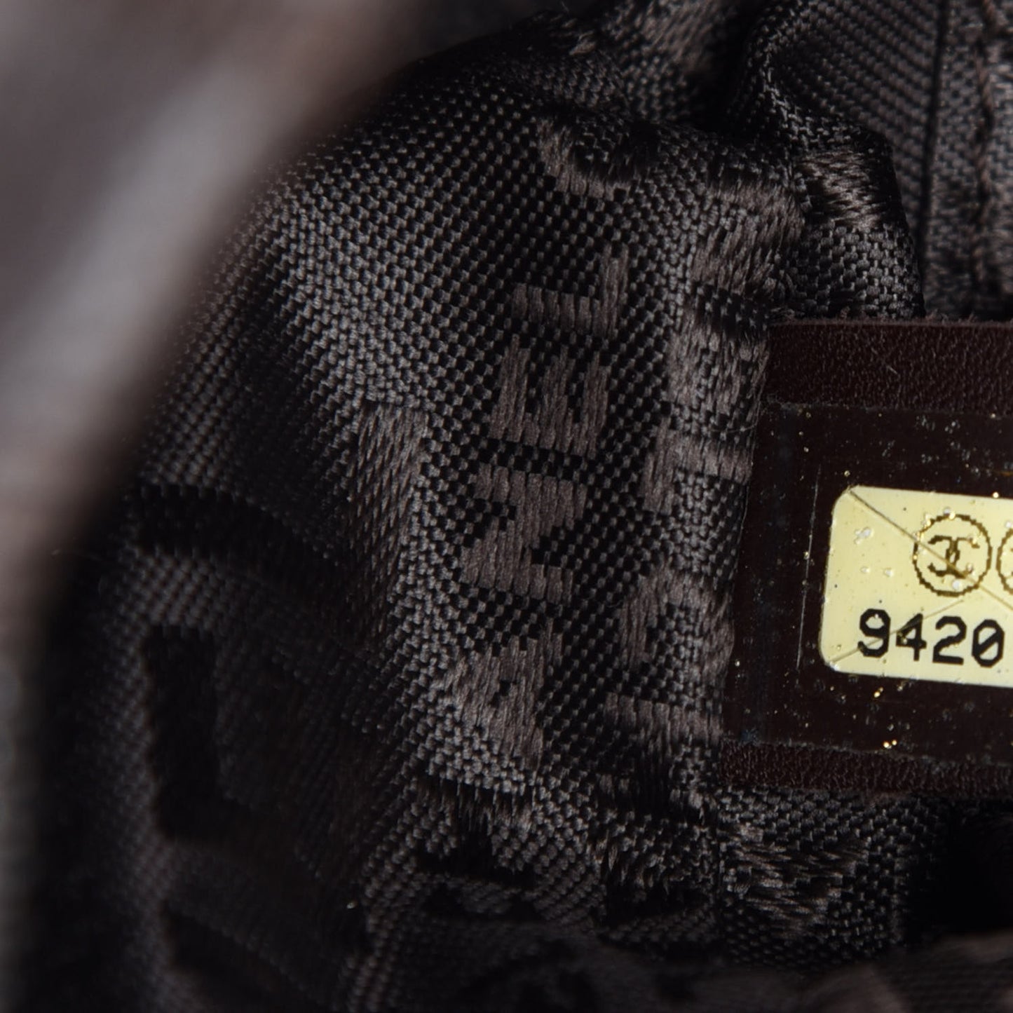 Caviar Square Stitched Bowler Dark Brown