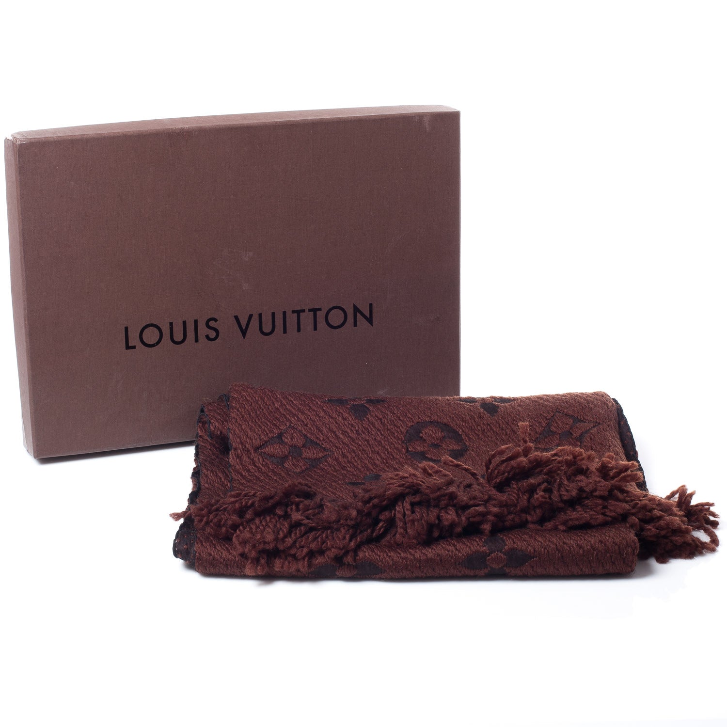 Louis Vuitton Logomania Scarf Brown 5 of 5
