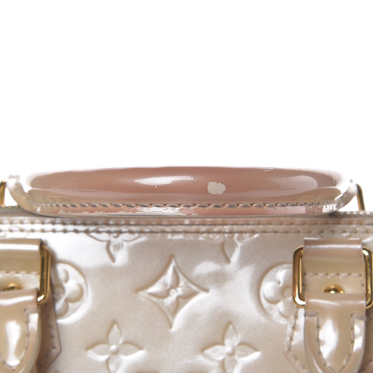 Louis Vuitton Vernis Alma PM Blanc Corail 7 of 26