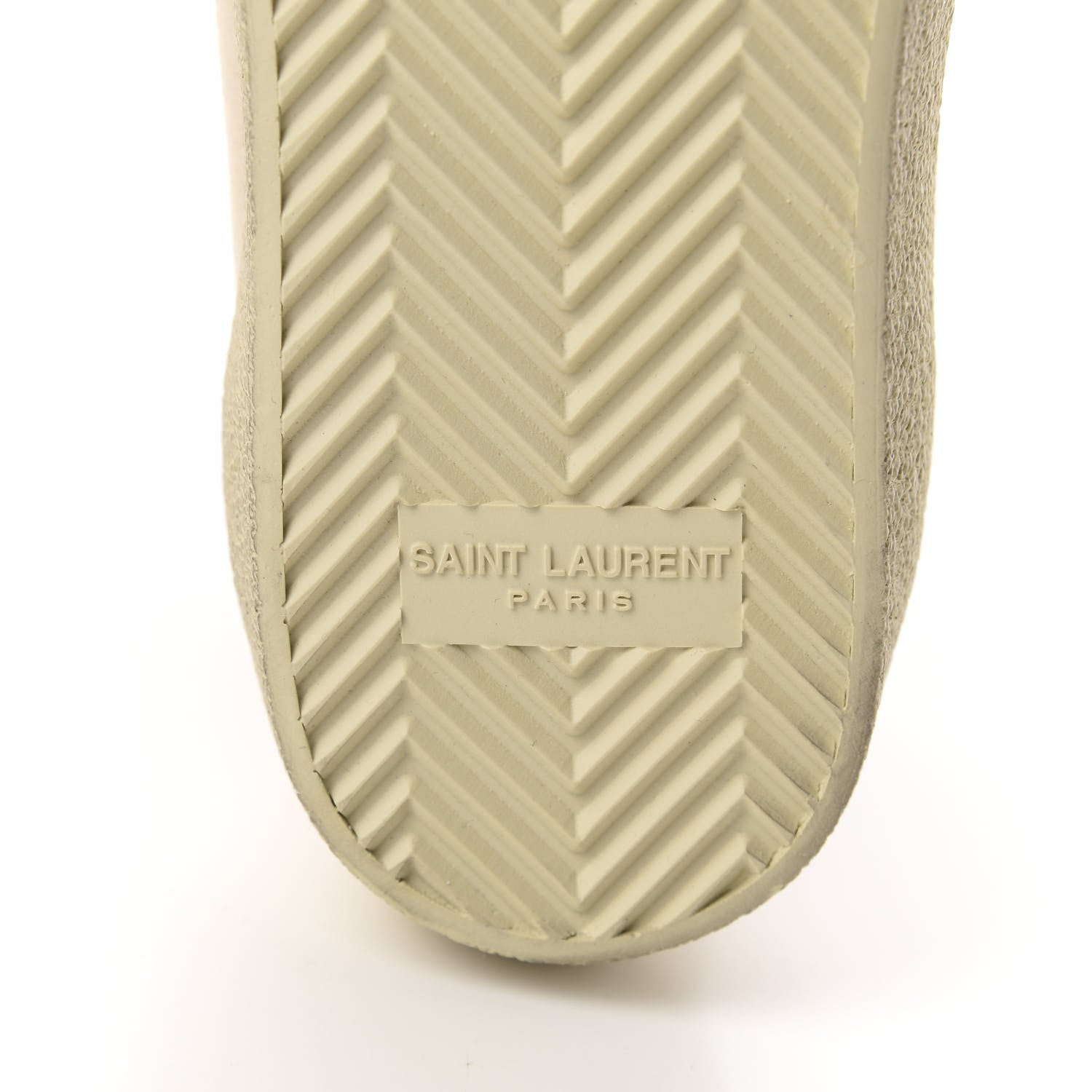 Saint Laurent Distressed Canvas Womens Classic Court High Top Sneakers 37.5 Milk Panna 7 of 11