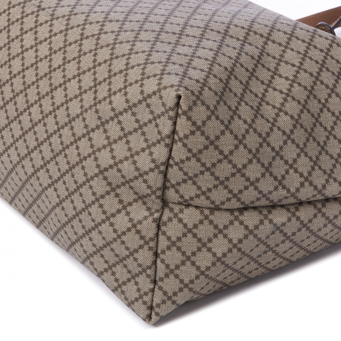 Coated Canvas Diamante Plus Tote Bag Brown