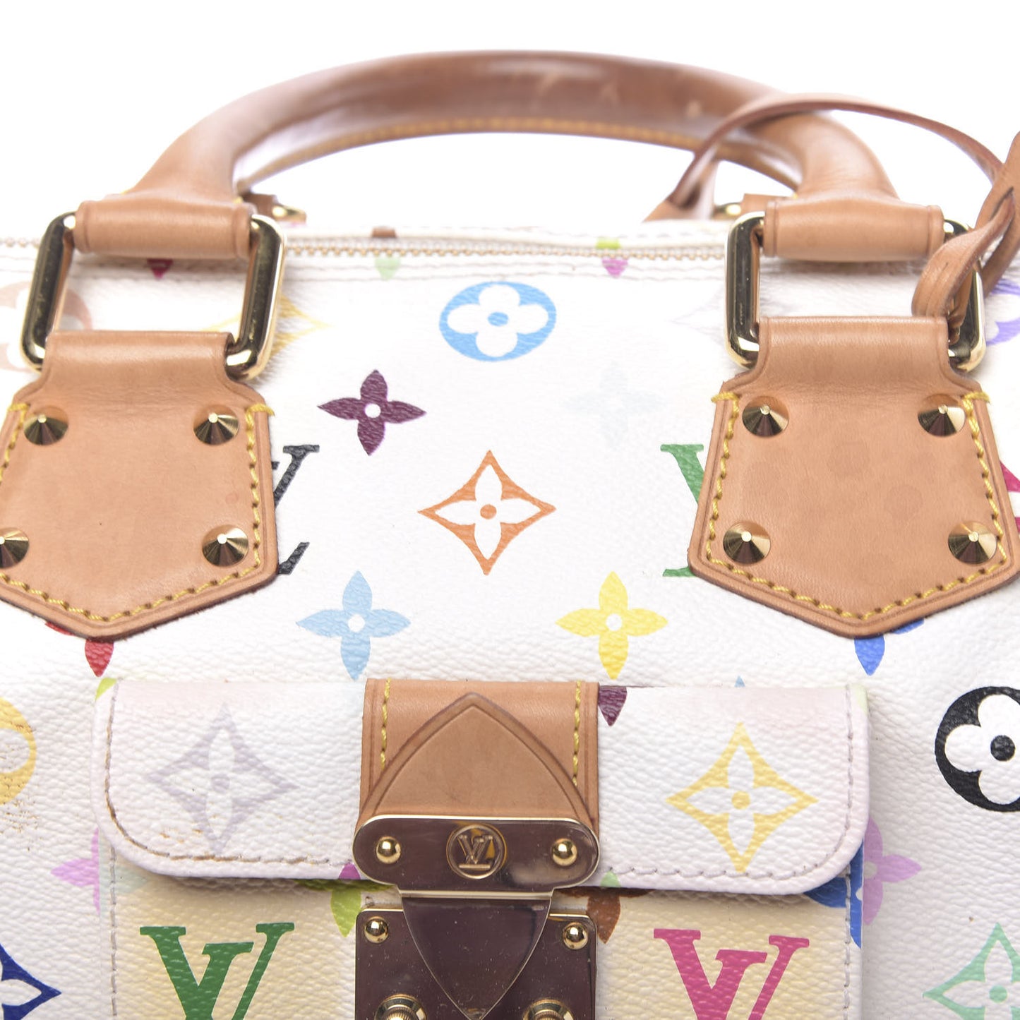 Monogram Multicolor Speedy 30 White