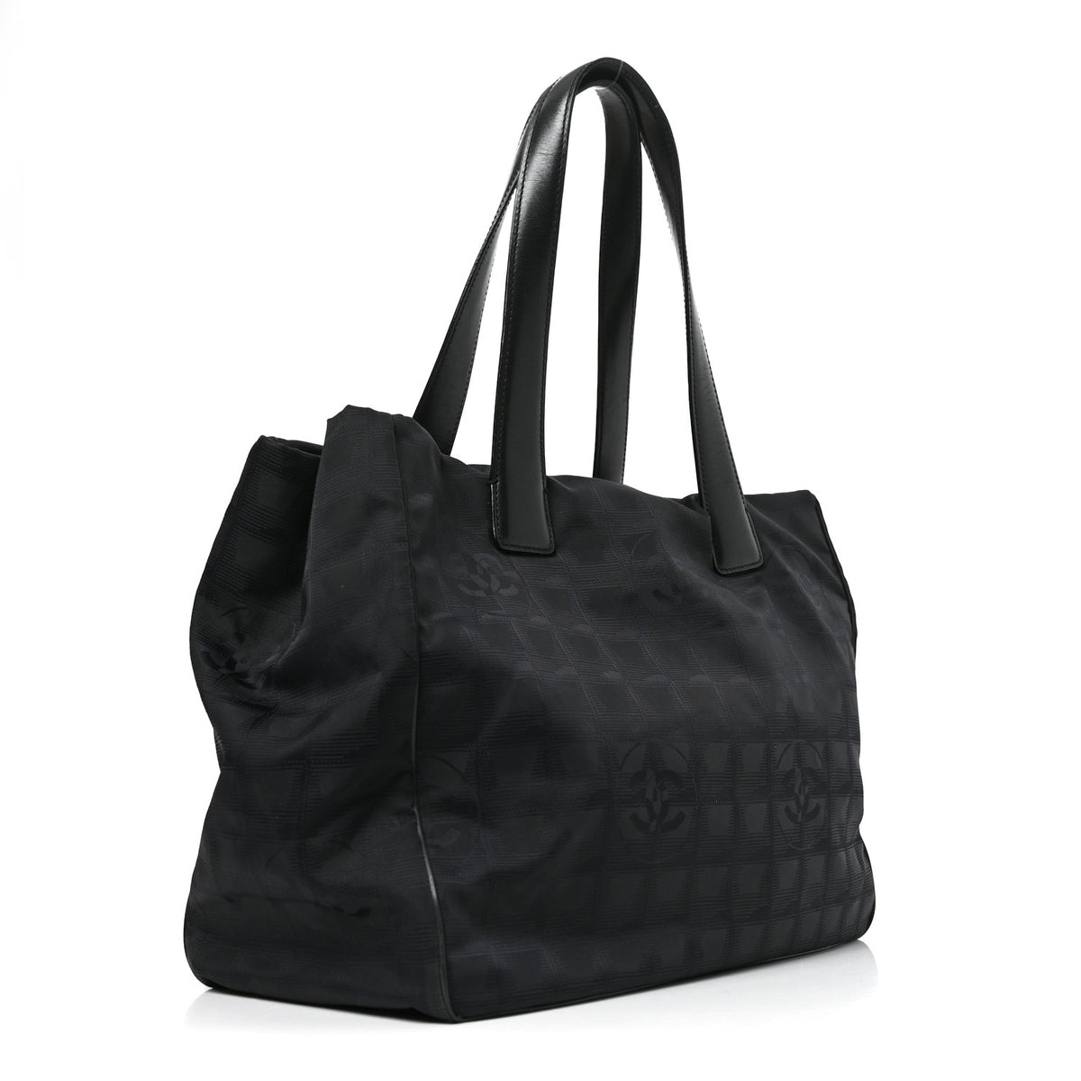 Nylon Medium Travel Tote Black