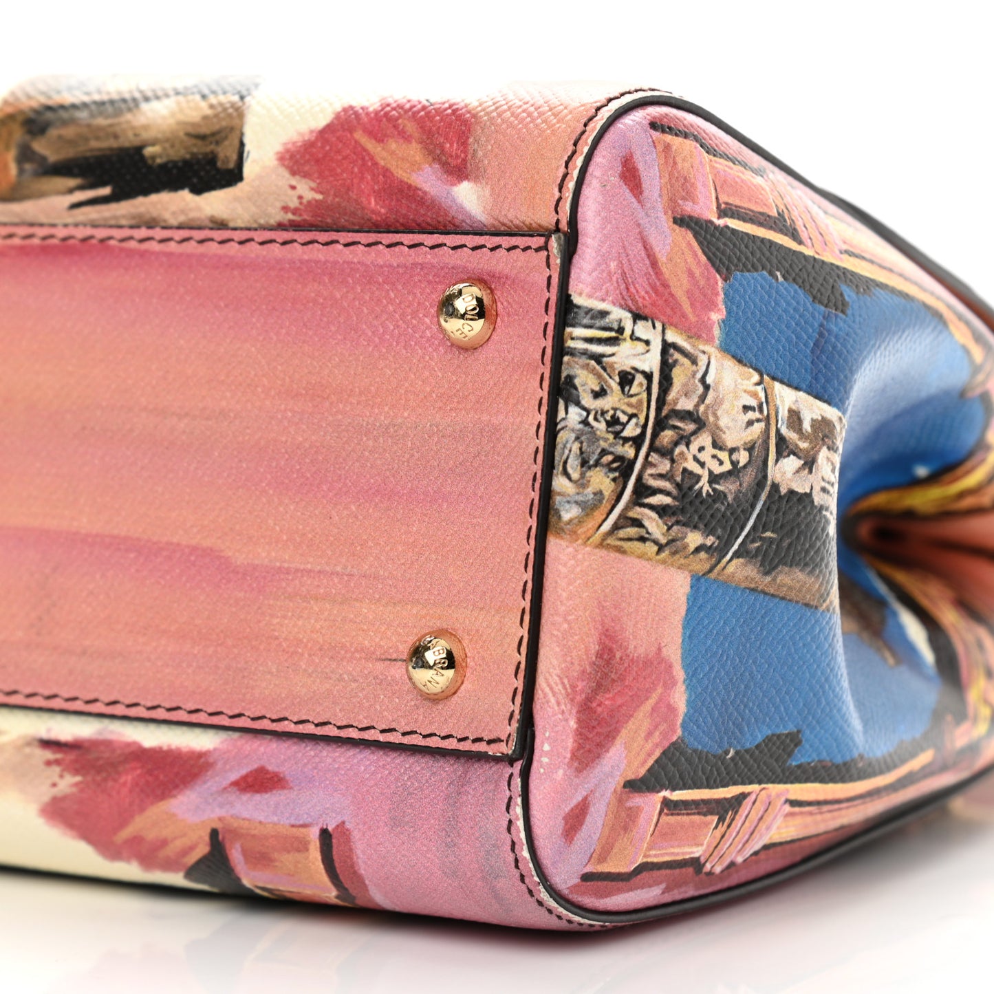 Dauphine Roma Printed Medium Miss Sicily Satchel Multicolor