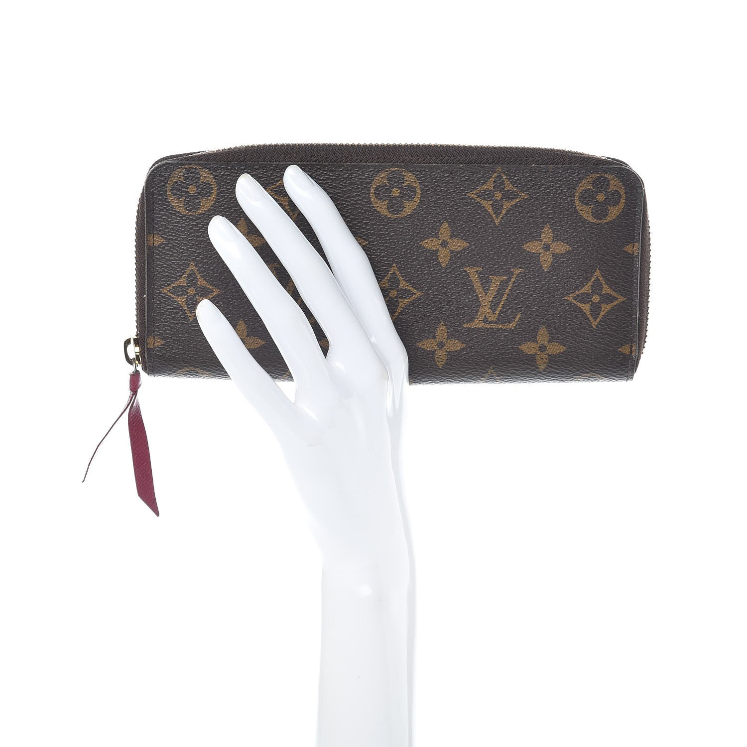Louis Vuitton Monogram Clemence Wallet Fuchsia 2 of 10