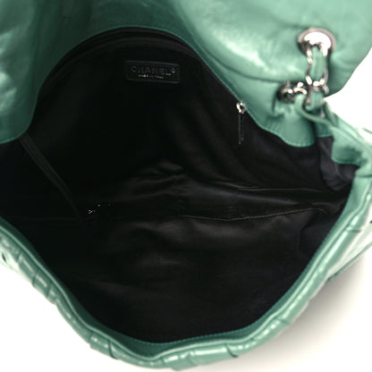 Chanel Glazed Calfskin Twisted Maxi Flap Green 4 of 10