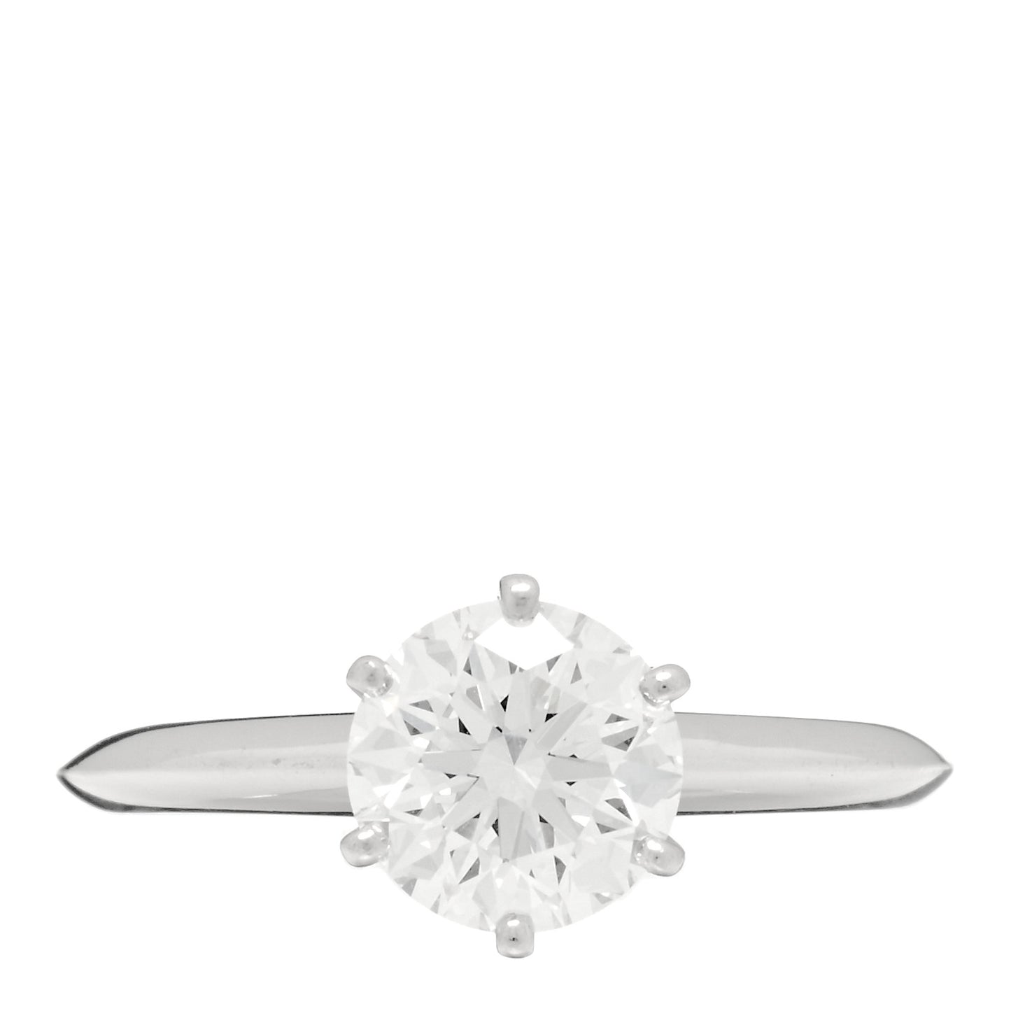 Platinum Diamond 1.35ct Solitaire Engagement Ring 49 5