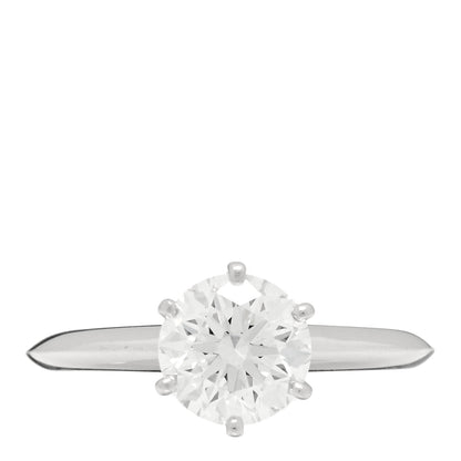 Tiffany Platinum Diamond 1.35ct Solitaire Engagement Ring 49 5 1 of 3