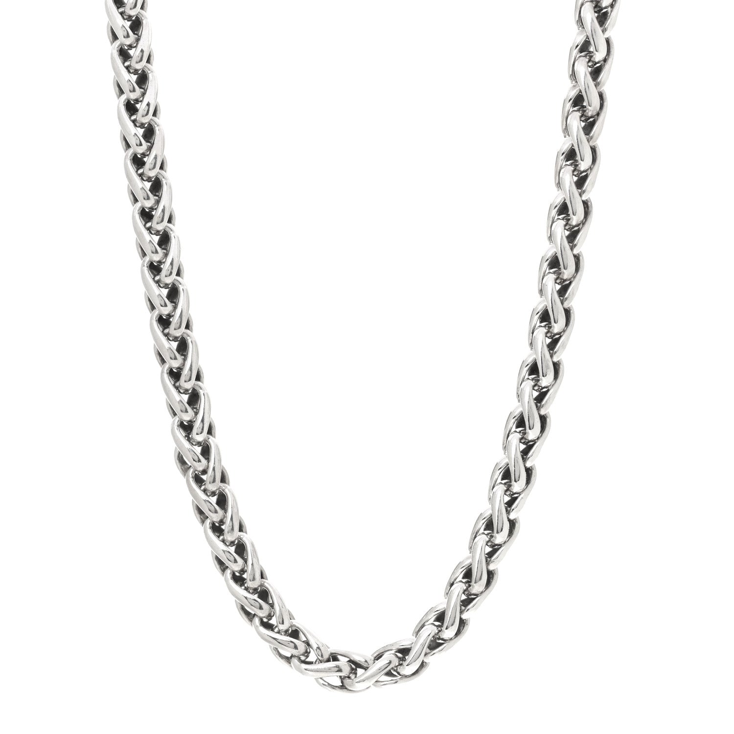 David Yurman Sterling Silver 14K Yellow Gold 8mm Wheat Chain Necklace 1 of 4
