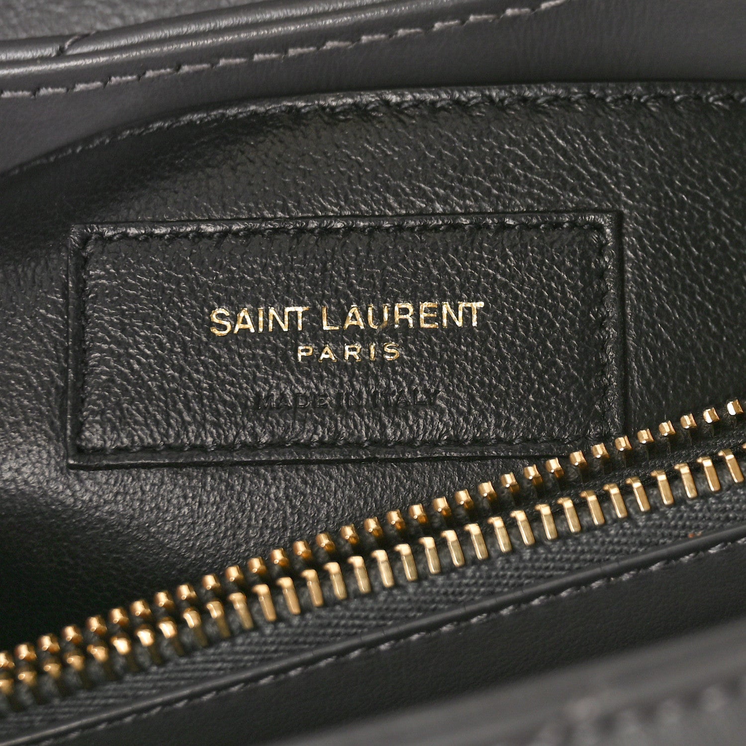 Saint Laurent Calfskin Y Quilted Monogram Small Loulou Chain Satchel Storm 7 of 11