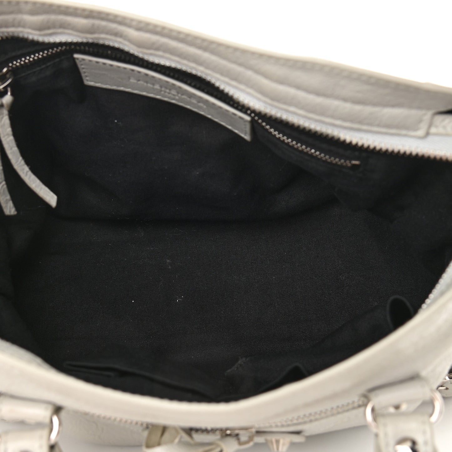 Agneau Classic Silver Hardware S City Gris Nuage
