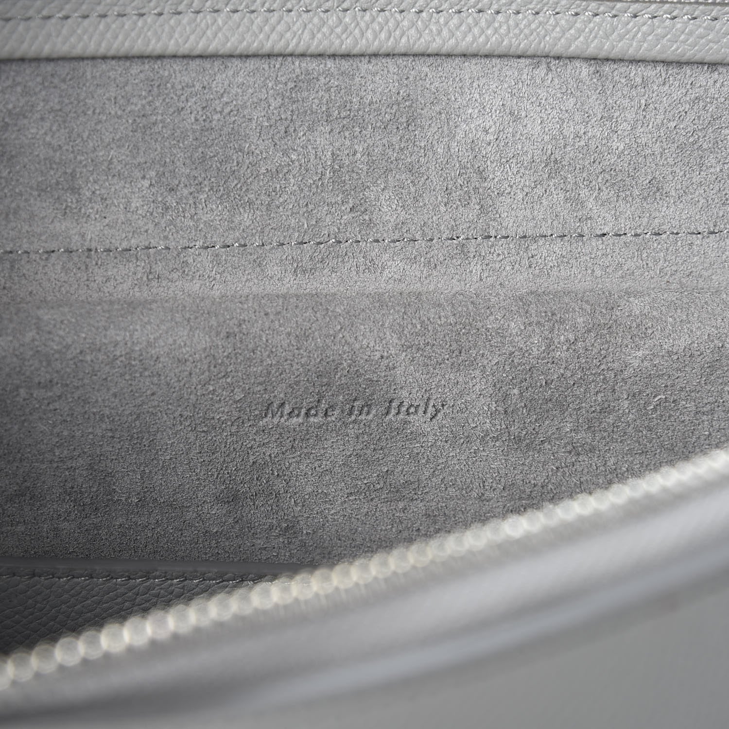 Celine Grained Calfskin Micro Belt Bag Cloud 7 of 9