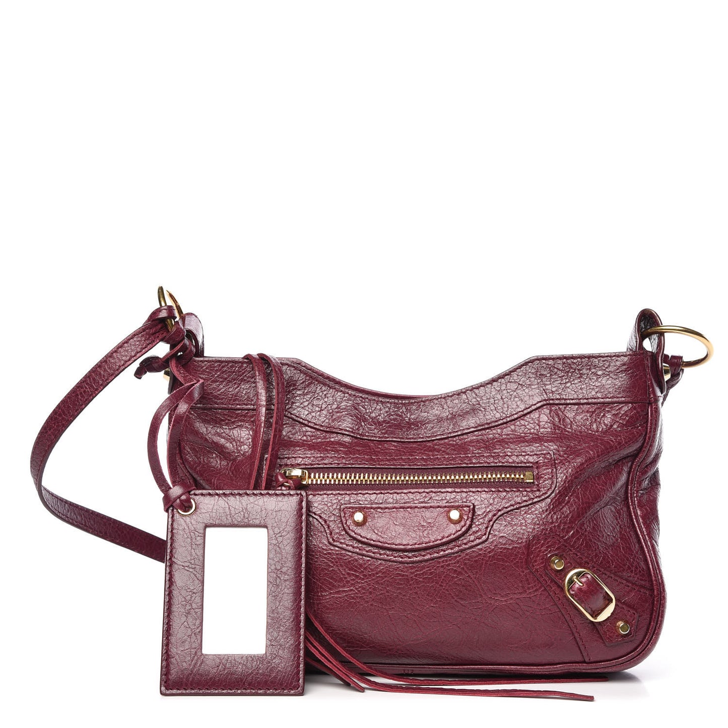Agneau Classic Gold Hardware Hip Violet Prune