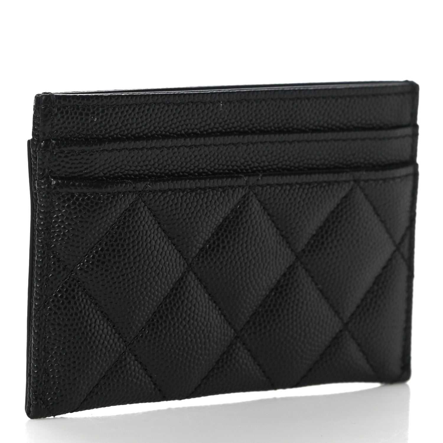 Chanel Caviar Quilted Filigree Card Holder Black 6 of 13