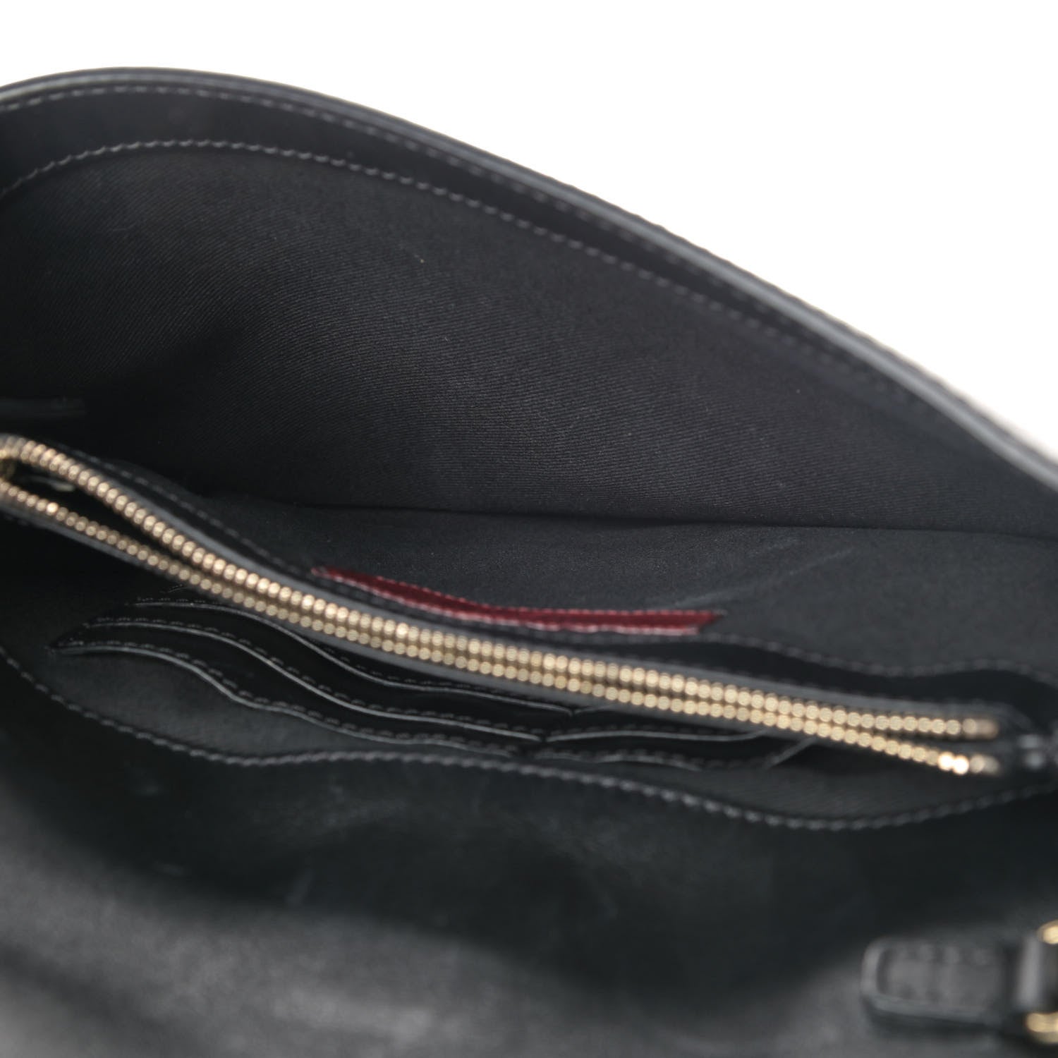 Valentino Garavani Vitello Glam Lock Rockstud Clutch Black 4 of 4