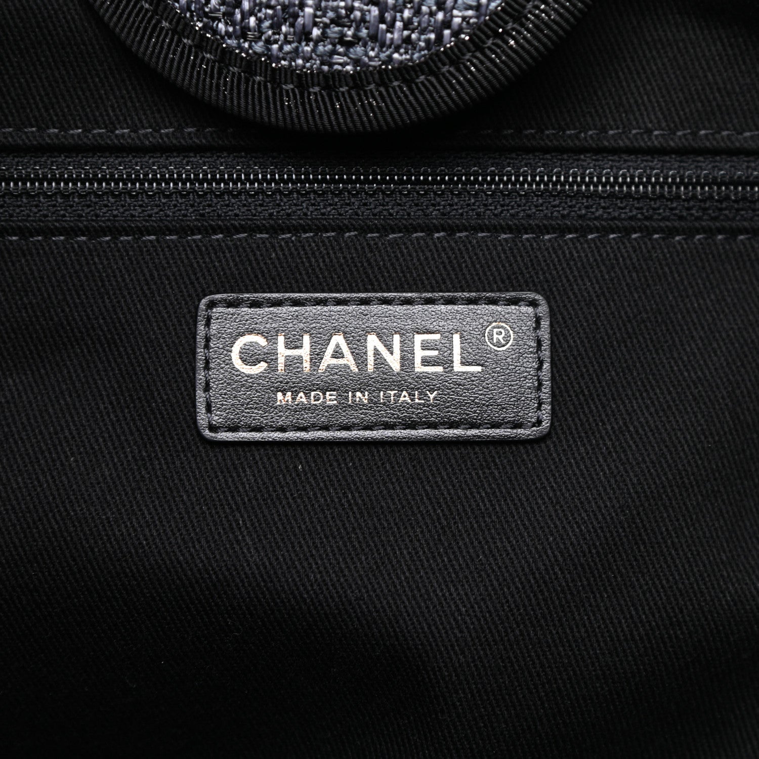 Chanel Lurex Boucle Medium Deauville Tote Black 6 of 11