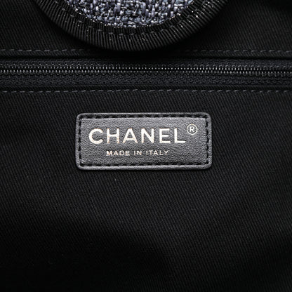 Chanel Lurex Boucle Medium Deauville Tote Black 6 of 11