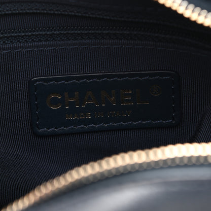 Chanel Calfskin Quilted CC Small Vanity Case Navy 11 of 21