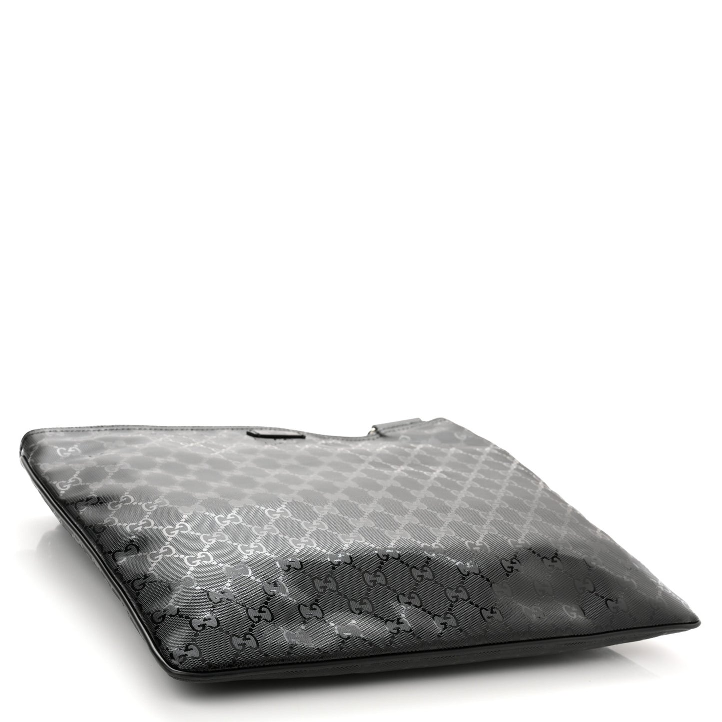 Imprime Monogram Medium Flat Messenger Bag Black