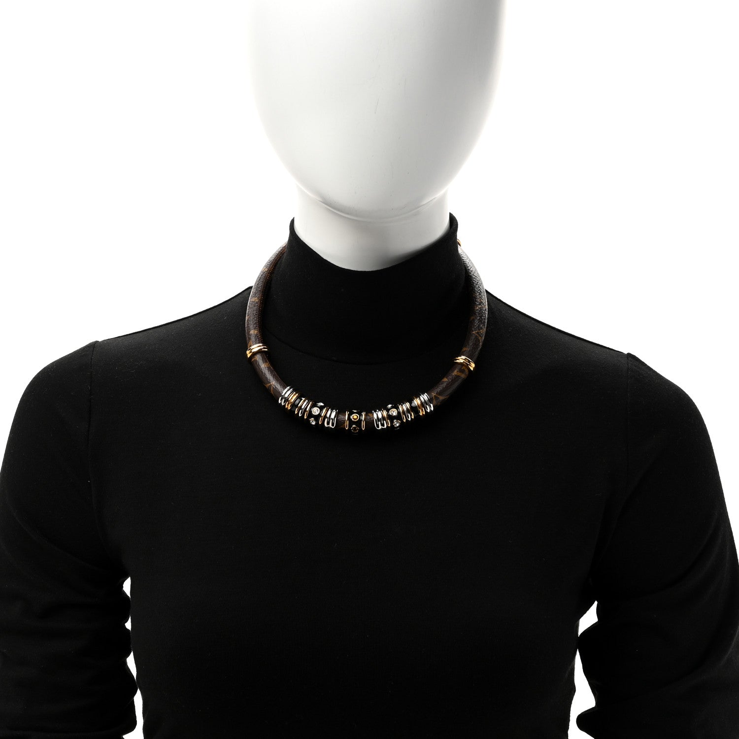 Louis Vuitton Monogram Collier Wild Strass Necklace 2 of 6