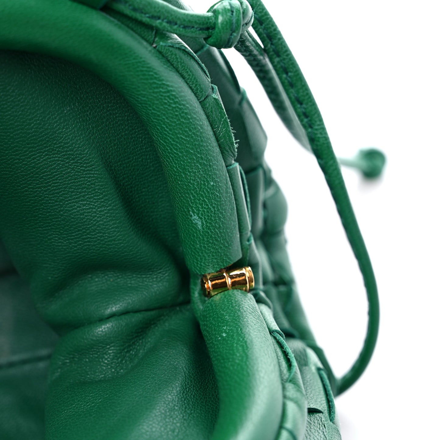 Nappa Intrecciato The Mini Pouch Racing Green